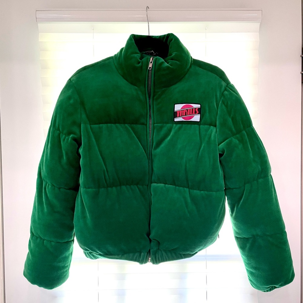 Forever 21 Thrills Patch Puffer Jacket